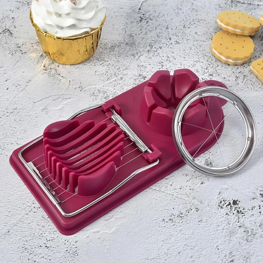 egg cutter 2-in-1 stainless steel wire