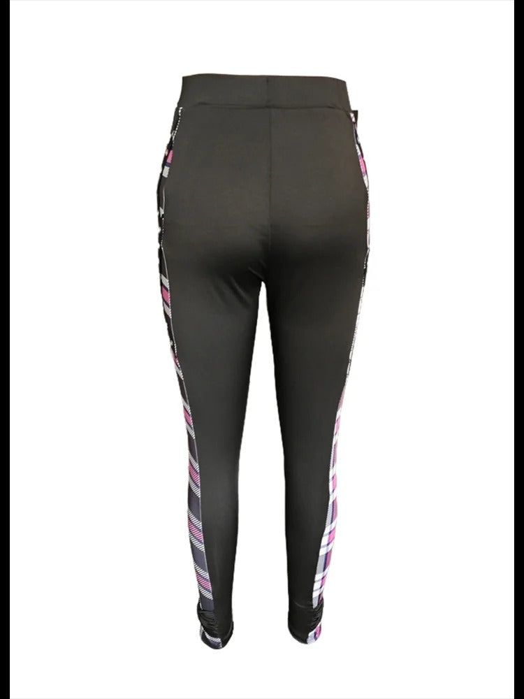 2 Pieces Set T-Shirt Slim Pants Suit Aesthetic