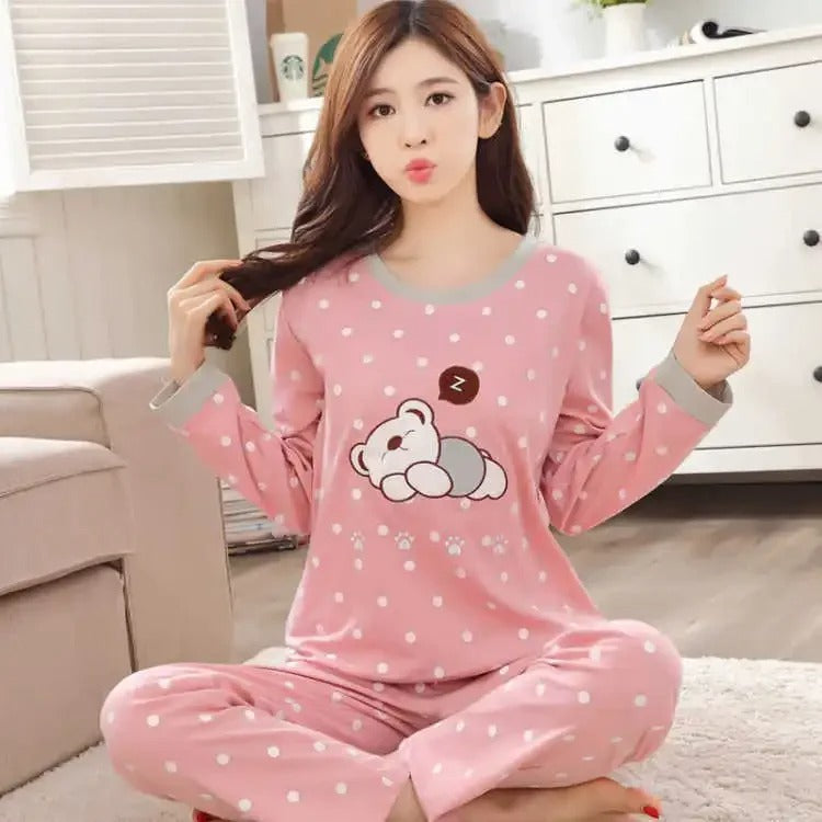 2 Pcs Long Sleeve Pajamas