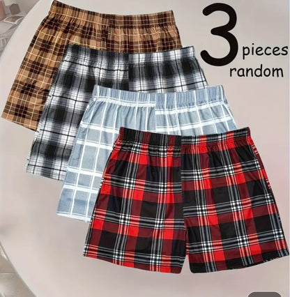 Plaid Boxer Shorts
