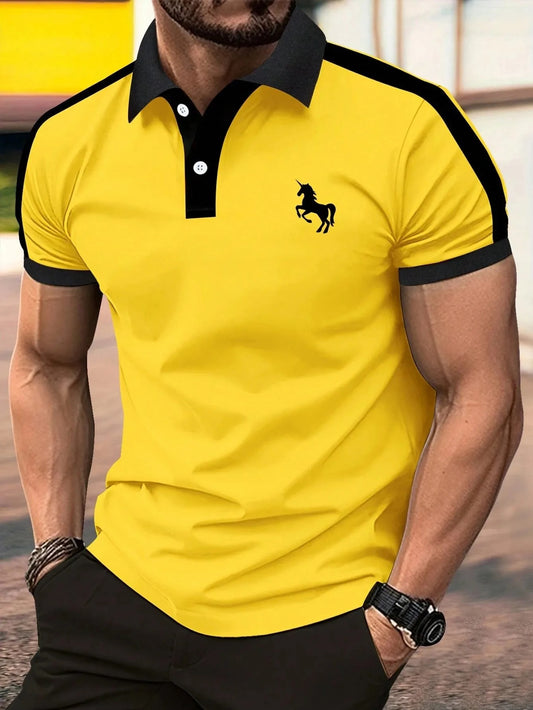 short-sleeved POLO shirt