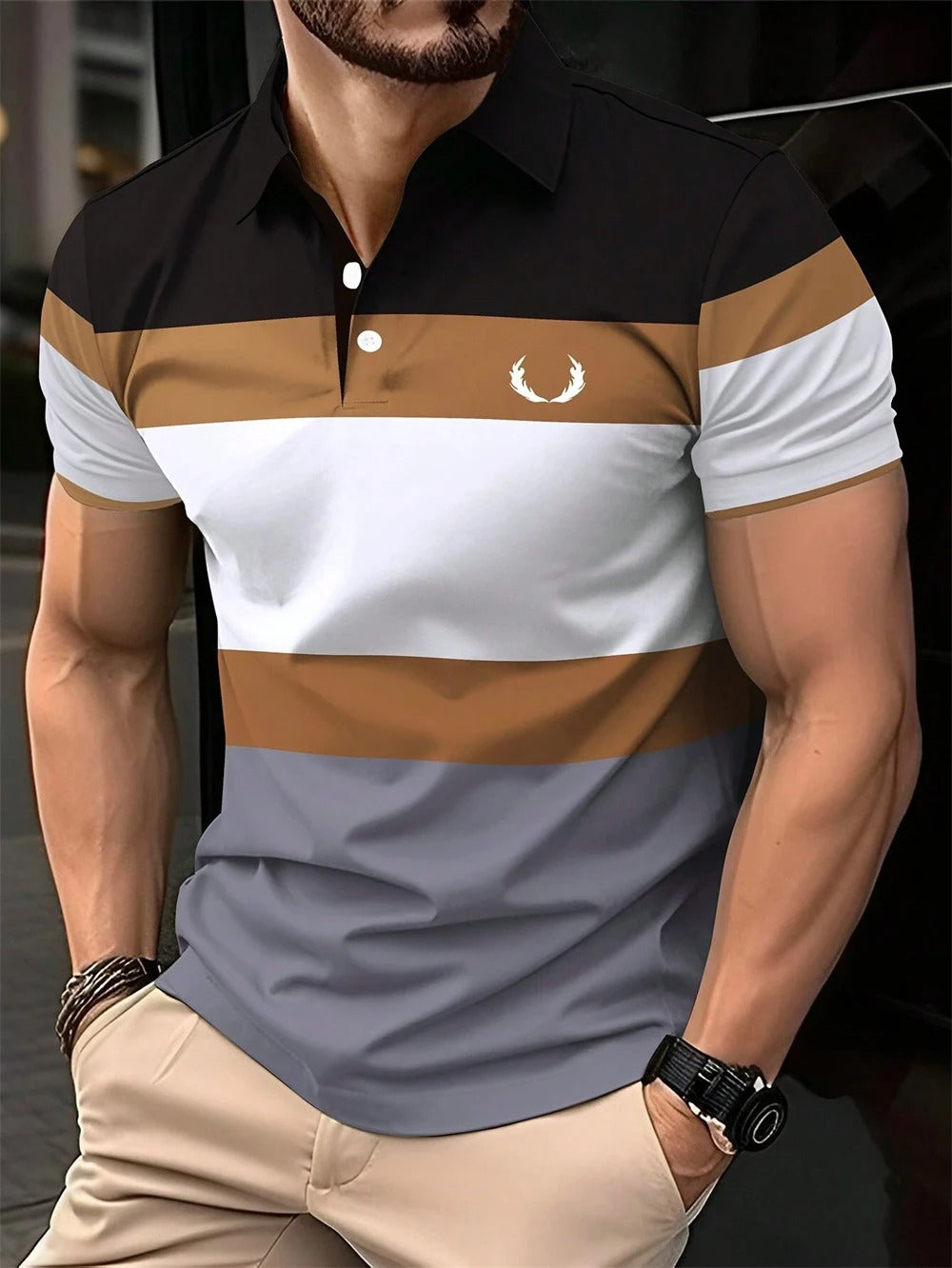 Striped Polo Shirt