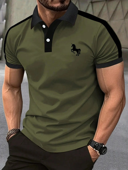 short-sleeved POLO shirt