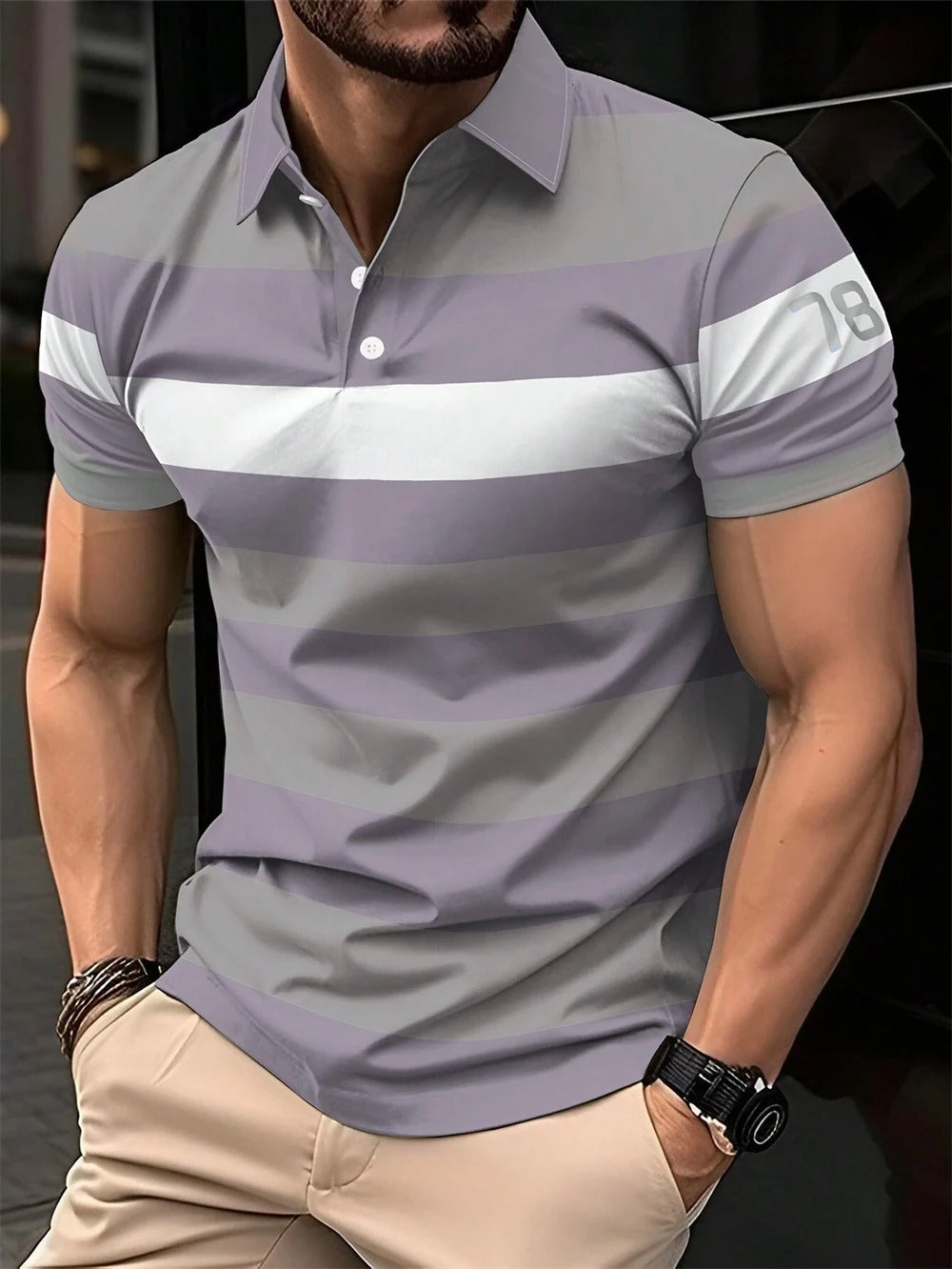 Striped Polo Shirt